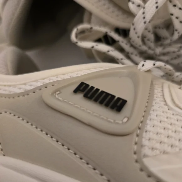 PUMA SoftRide Off White Gym Sneakers Cell Thrill Athletic Shoes Mens Size 8.5 - Picture 15 of 17